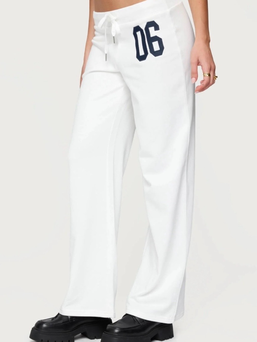 NWT Edikted 06 Sweatpants White - Picture 10 of 12